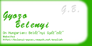 gyozo belenyi business card